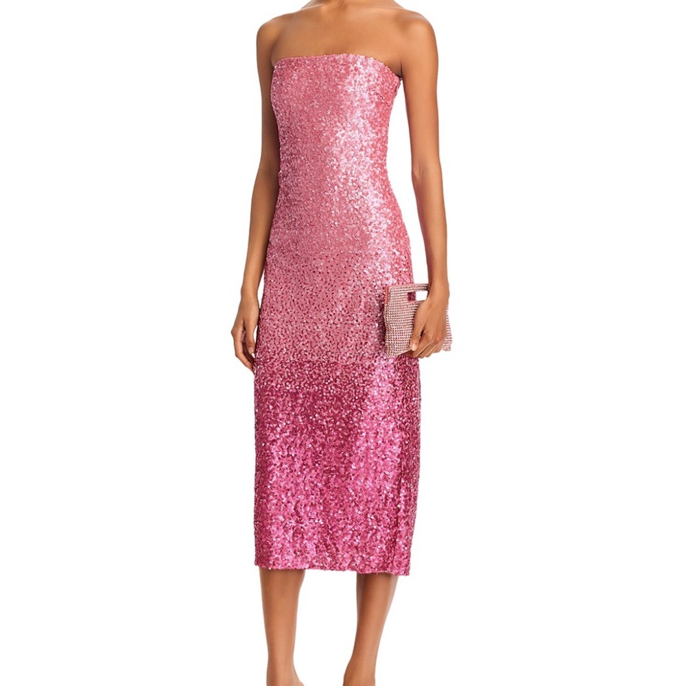 Pink Sequin Ombre Dress